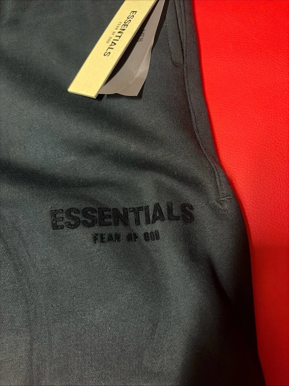 Fear of God ESSENTIALS Black Drawstring Athletic Shorts